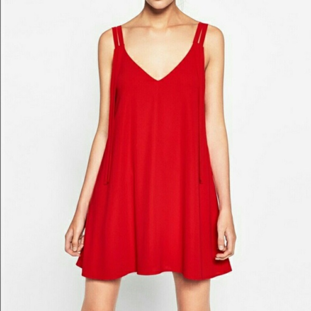 Zara Trafaluc Red Party Dress XL
